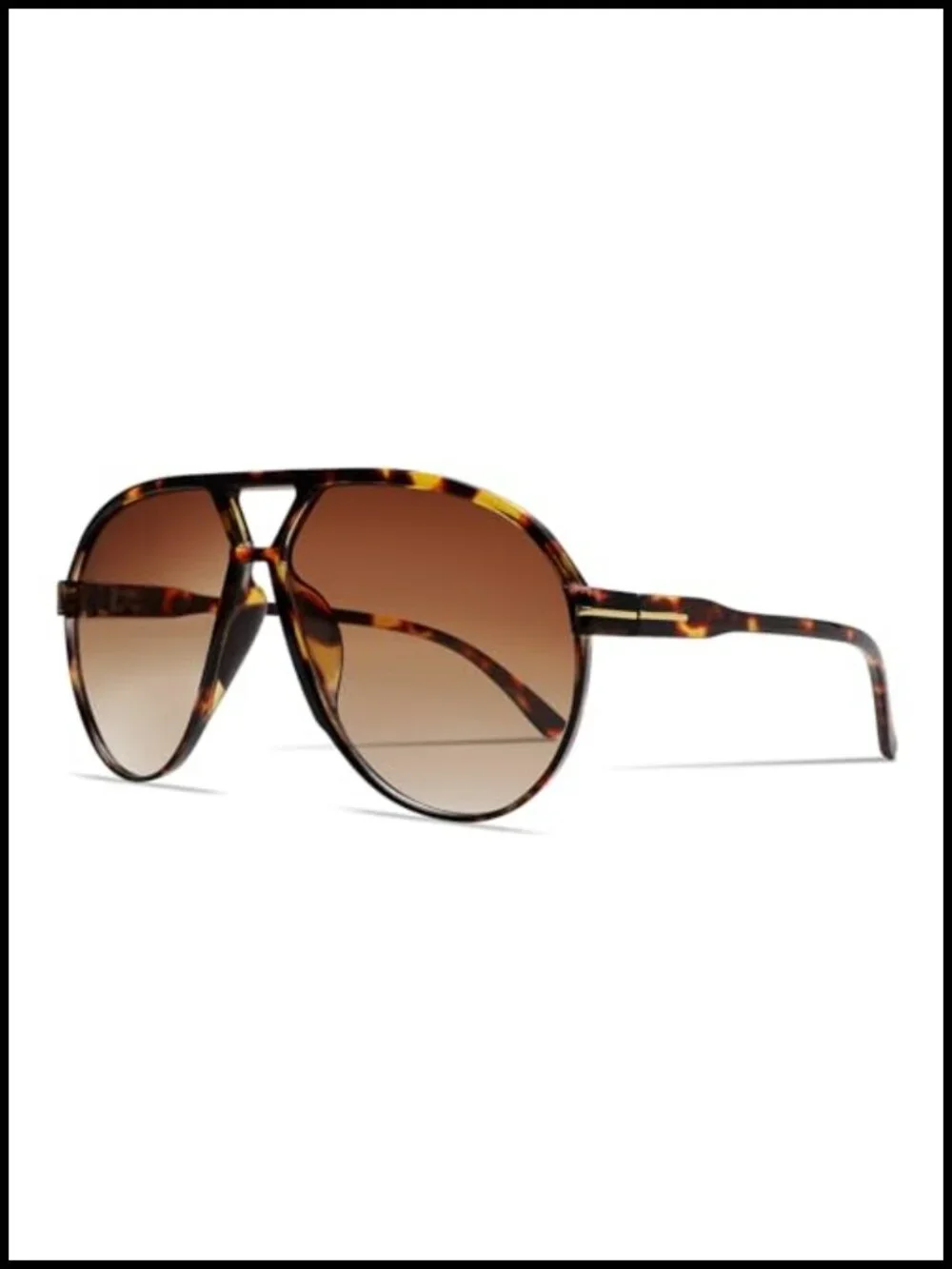 Retro Aviator Sunglasses Oversized Lightweight UV400 Protection